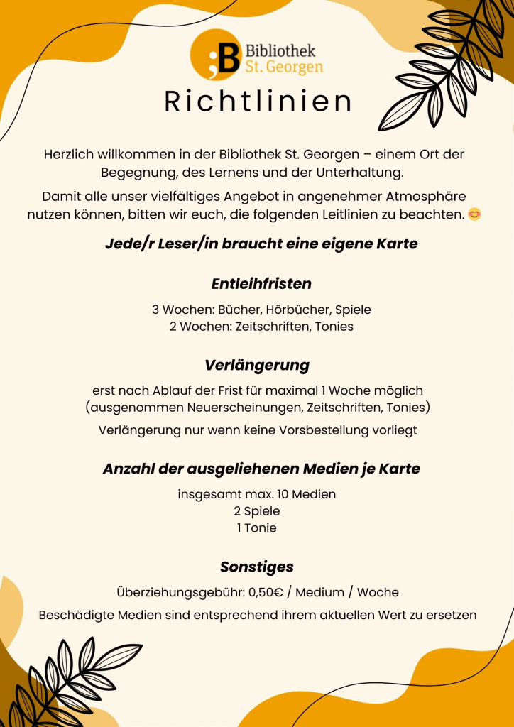 Bibliotheksrichtlinien